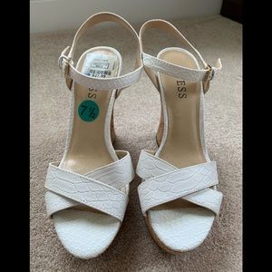 Guess cork wedges